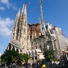 La Sagrada Familia wide angle photo