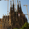 La Sagrada Familia wide angle photo