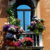Цветя и тераси във Венеция